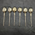 1936 British Vintage Sterling Silver Annoying Spoons Set of 6 in a Case